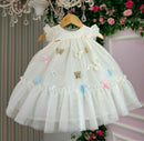 Vestido Vila Lele Jardim das Borboletas Baby Liz