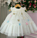 Vestido Vila Lele Jardim das Borboletas Baby Liz + Saiote