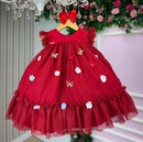 Vestido Vila Lele Jardim das Borboletas Baby Liz + Saiote