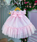 Vestido Vila Lele Jardim das Borboletas Baby Liz + Saiote