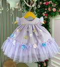 Vestido Vila Lele Jardim das Borboletas Baby Liz + Saiote
