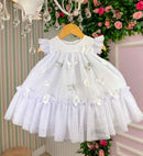 Vestido Vila Lele Jardim das Borboletas Baby Liz + Saiote