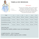 Fantasia Elsa princesa rainha do gelo neve deluxe infantil