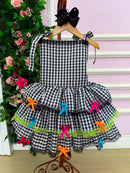 Vestido Banana Club Luxo Arraia do Chamego Preto