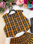 Conjunto Junino Miss Cherry Melissa Xadrez