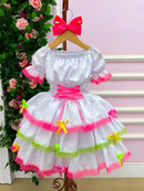 Vestido Junino Banana Club Luxo Noivinha