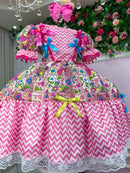 Vestido Marie Junino Quermesse de Luxo + Saiote