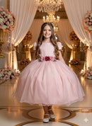 Vestido Juvenil Vila Lele Luiza Rose