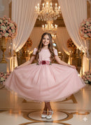 Vestido Juvenil Vila Lele Luiza Rose