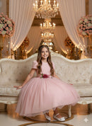 Vestido Juvenil Vila Lele Luiza Rose