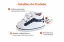 Tenis de bebe Starzinho listra (Jeans/Marrom) - sapatinho de bebê
