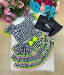 Conjunto Junino Banana Club Luxo Sofia Xadrez
