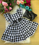 Vestido Banana Club Aline Xadrez Mãe e Filha