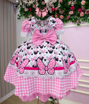 Vestido Junino Tematico Luxo Minnie + Saiote