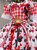 Vestido Junino Tematico Luxo Minnie