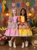 Vestido Marie Junino Quermesse de Luxo + Saiote