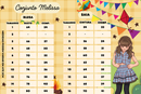 Conjunto Junino Miss Cherry Melissa Xadrez Azul Marinho