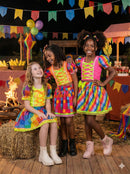 Conjunto Junino Banana Club Luxo Manu Neon