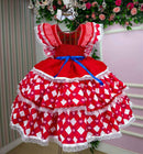 Vestido Bella Child Junino Quermesse do Coração + Saiote