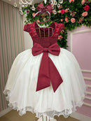 Vestido Juvenil - Midi Vila Lele Sabrina + Saiote