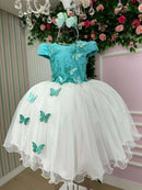 Vestido Juvenil - Midi Vila Lele Sabrina + Saiote