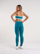 Conjunto Feminino Fitness na Poliamida com Legging e Top com Bojo Removível e Costas Olivia