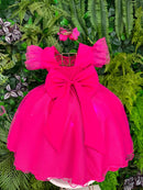 Vestido Ysa Kids Barbie Luxinho Pink Com led