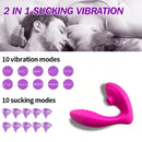 Vibrador E Sucção De Clitóris 10 Velocidades 13cm