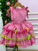 Vestido Banana Club Luxo Arraia do Chamego Mãe e Filha