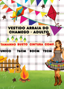 Vestido Banana Club Luxo Arraia do Chamego Mãe e Filha