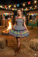 Vestido Banana Club Luxo Arraia do Chamego Mãe e Filha