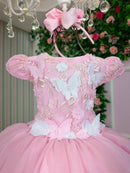 Vestido Marie Jardim Encantado Mel + Saiote