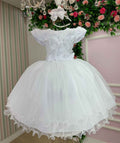 Vestido Marie Jardim Encantado Mel + Saiote