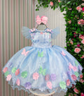 Vestido Marie Jardim Encantado Isis Luxinho + Saiote
