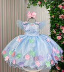 Vestido Marie Jardim Encantado Isis Luxinho + Saiote