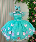 Vestido Marie Jardim Encantado Isis Luxinho + Saiote