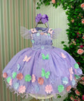 Vestido Marie Jardim Encantado Isis Luxinho + Saiote