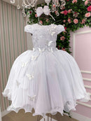 Vestido Juvenil - Midi Vila Lele Sabrina Daminha/Florista + Saiote