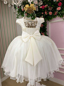 Vestido Juvenil - Midi Vila Lele Sabrina Daminha/Florista + Saiote