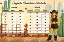 Conjunto Blogueirinha Boiadeira Estrelada Preto
