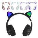 Fone de Ouvido Bluetooth LED Gatinho Cores Sortidas