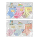 Meias p/ Bebê 0-6 meses 3 Pares - 7320  Cores Sortidas