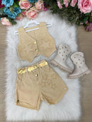 Conjunto Blogueirinha Boiadeira Estrelada