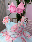 Vestido Mini Miss Florido + Saiote