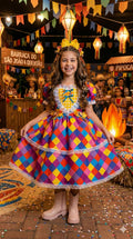 Vestido Marie Junino Coração Caipira