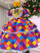 Vestido Marie Junino Coração Caipira