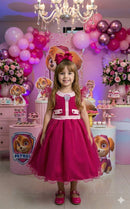 Vestido Mini Miss Temático Patrulha Canina - Sky