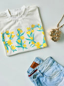 T- Shirt Cropped Estampas Tropical Ref. 809