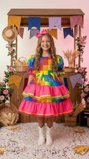 Vestido Junino Banana Club Luxo Rubia