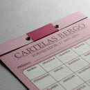 Cartela de Rifa 100 Nomes Pacote com 50 Unidades Cores Mistas
